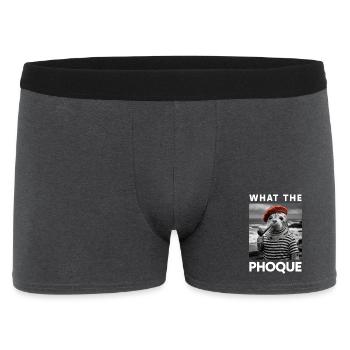 What the Phoque Pays Basque Béret Humour Fierté - Boxer Homme - charbon - Devant
