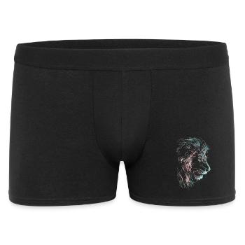 Lion Coloré Tête de Lion Néon Coloré Prédateur Art - Boxer Homme - noir - Devant