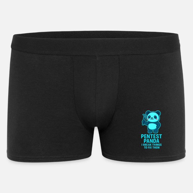 Pentest Panda: Fixing Errors - Men's Boxer Shorts - black