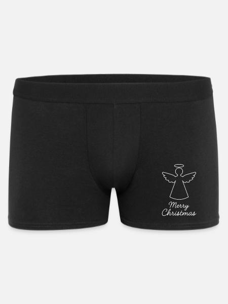 Merry Christmas Angel , Christmas Angel - Men's Boxer Shorts - black