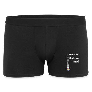 Après Ski – Follow me! Party Skiing Saying - Men's Boxer Shorts - black - Front