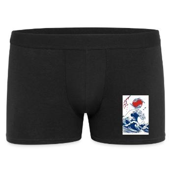 Koi and Wave in the Sun - Men's Boxer Shorts - black - Front