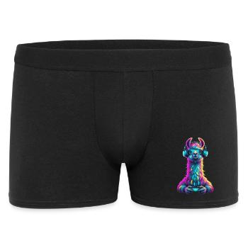 Llama Gaming Animal Video Games Funny Llama - Men's Boxer Shorts - black - Front