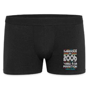 2006 – Made – Aged to perfection - Men's Boxer Shorts - black - Front