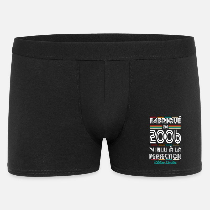 2006 – Hergestellt – Perfekt gereift - Männer Boxer Shorts - Schwarz