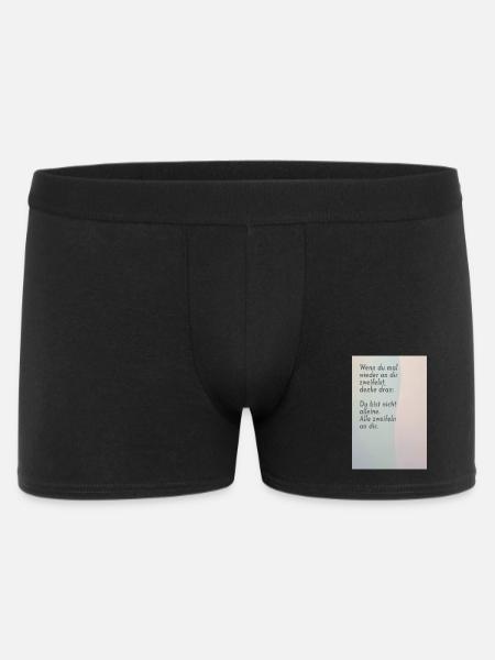 If you doubt yourself – everyone does - Men's Boxer Shorts - black