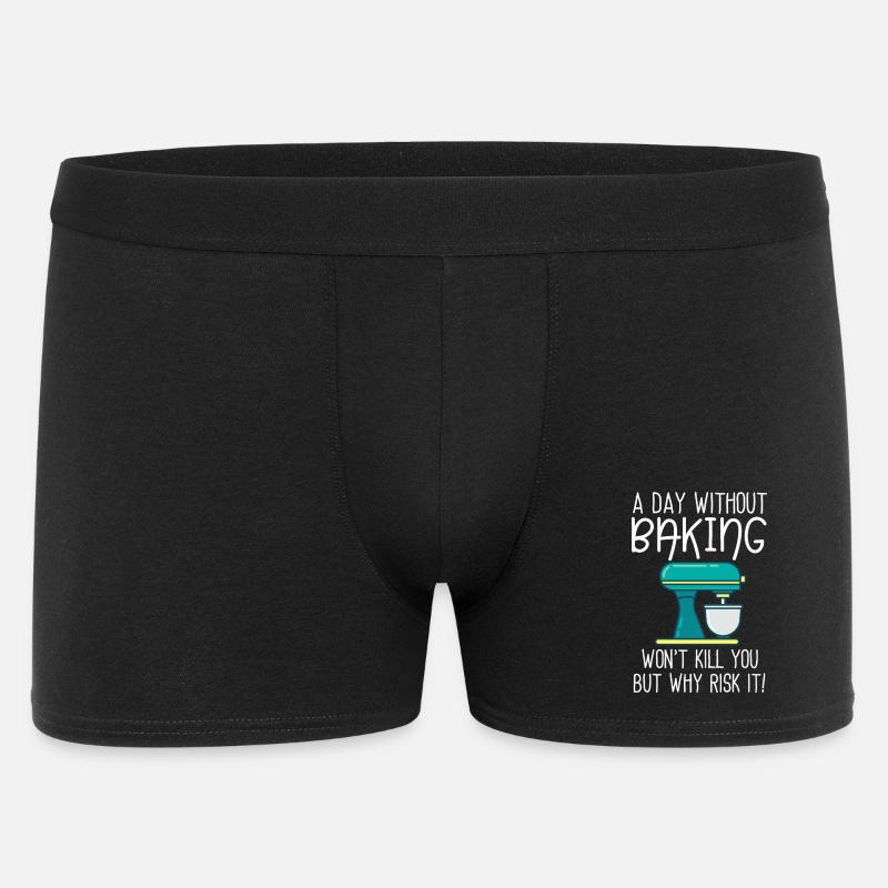 A Day Without Baking  - Men's Boxer Shorts - black