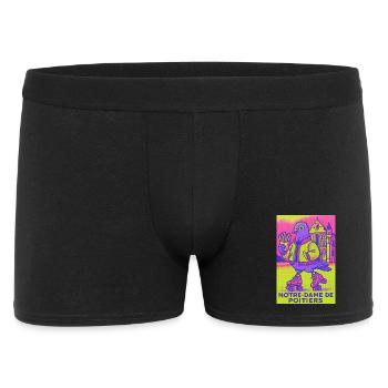 Neon_Pigeon_Roller-skater - Men's Boxer Shorts - black - Front