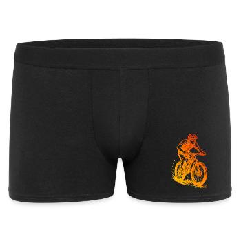 Motif emblématique du VTT - Boxer Homme - noir - Devant