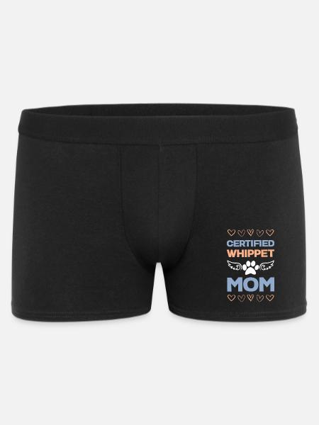 Zertifizierte Whippet Mama - Männer Boxer Shorts - Schwarz