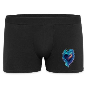 Amour - Cœur - Saint Valentin - Mariage - Boxer Homme - noir - Devant