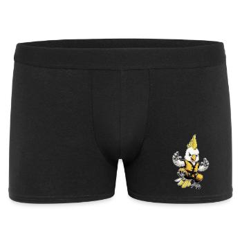 Kakadu-Kung-Fu - Männer Boxer Shorts - Schwarz - Vorne