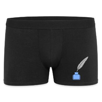 Schreibfeder Tinte Icon - Männer Boxer Shorts - Schwarz - Vorne