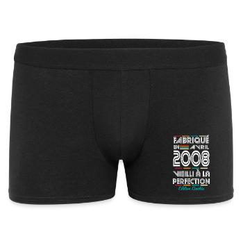 18 Year Anniversary - Made in April 2008 - Men's Boxer Shorts - black - Front