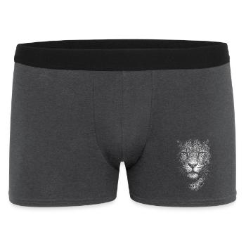 Leopard - Men's Boxer Shorts - charcoal grey - Front