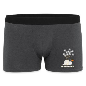 Fallas De Valencia Fireworks - Men's Boxer Shorts - charcoal grey - Front