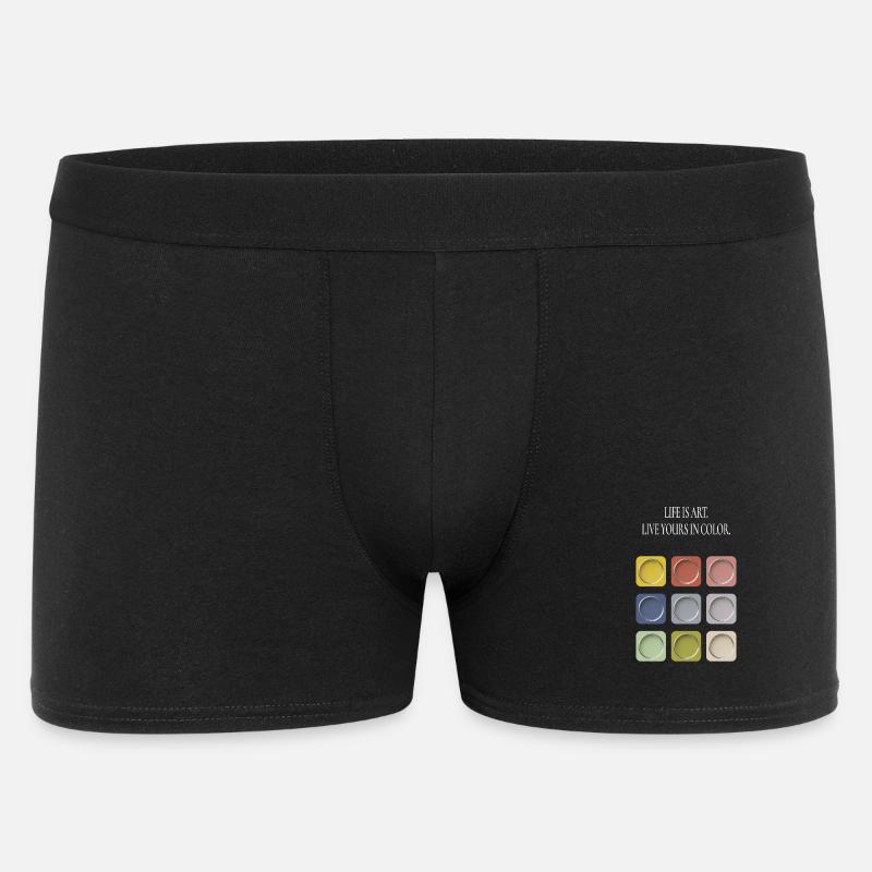 La vie, c’est de l’art - Boxer Homme - noir