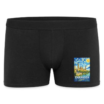 Zaragoza Spain - Männer Boxer Shorts - Schwarz - Vorne