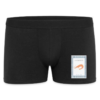 La Crevette French Shrimp Poster - Men's Boxer Shorts - black - Front