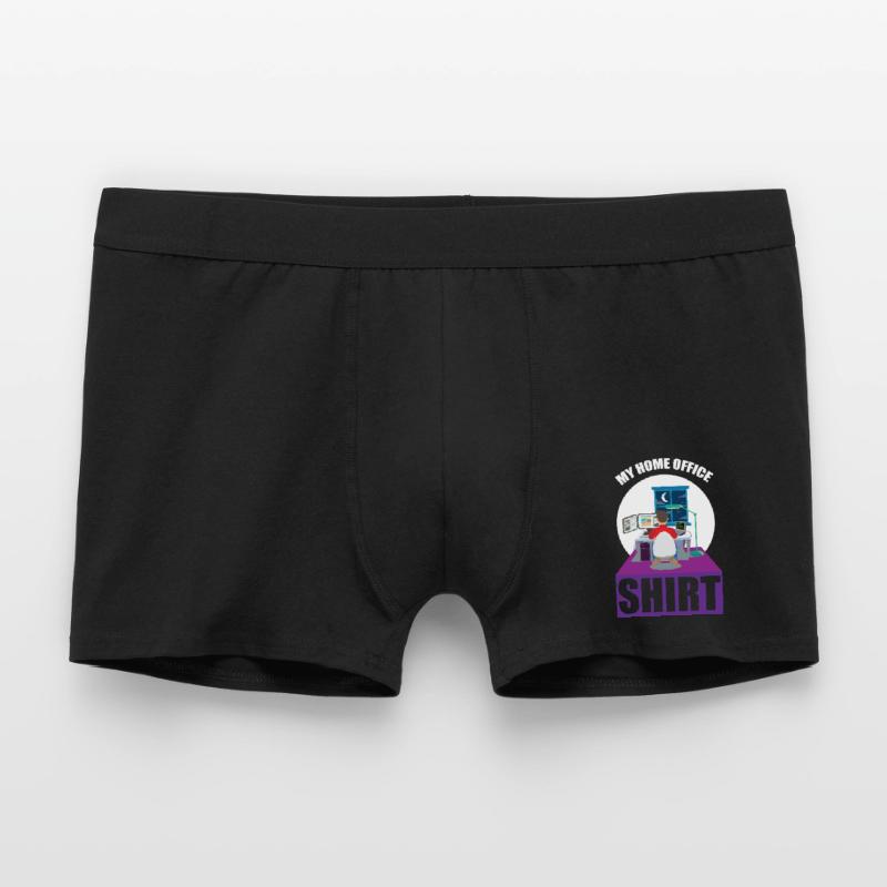 Night Shift Coder Programmer Desk Graphic Men's Boxer Shorts