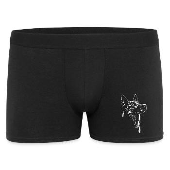 Hollandse Herder Silhouette Hunde Hund Wilsigns - Männer Boxer Shorts - Schwarz - Vorne