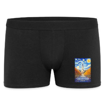 Częstochowa, Polen - Männer Boxer Shorts - Schwarz - Vorne