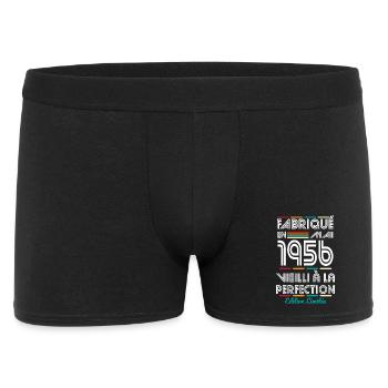 Anniversaire 70 ans - Fabriqué en Mai 1956 - Boxer Homme - noir - Devant