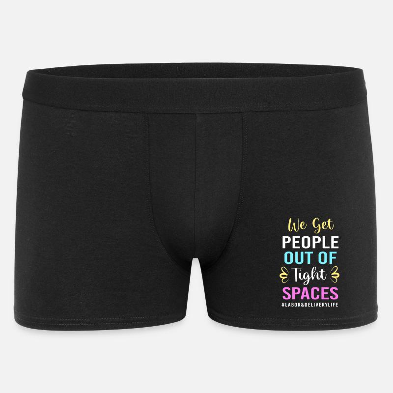 Hebamme Entbindung - Männer Boxer Shorts - Schwarz