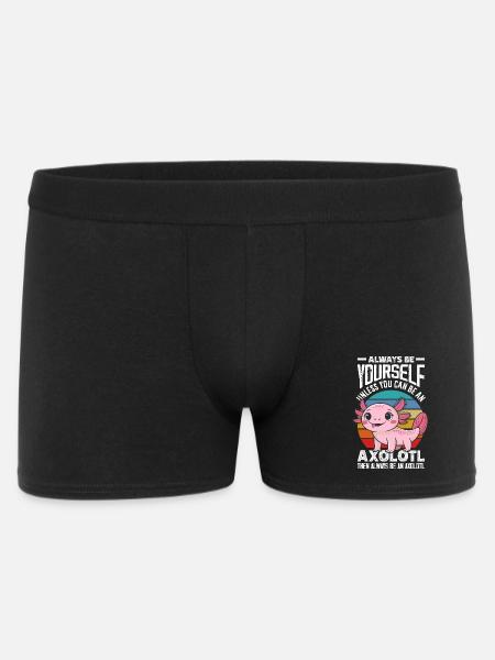 Cute Axolotl Kawaii Axolotl Lover - Men's Boxer Shorts - black