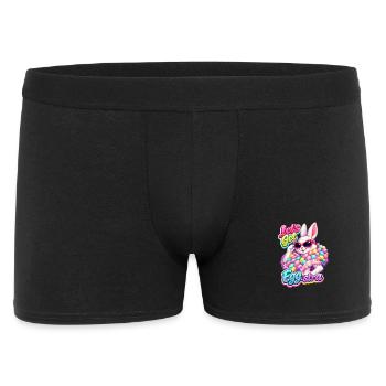 Hase Häschen Frühling Sommer Ostern Garten - Männer Boxer Shorts - Schwarz - Vorne