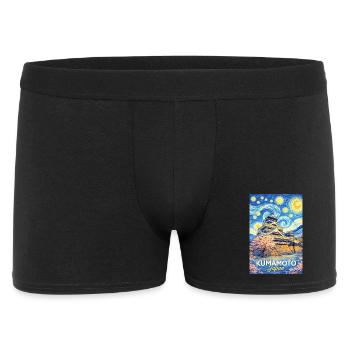Kumamoto Japan - Männer Boxer Shorts - Schwarz - Vorne