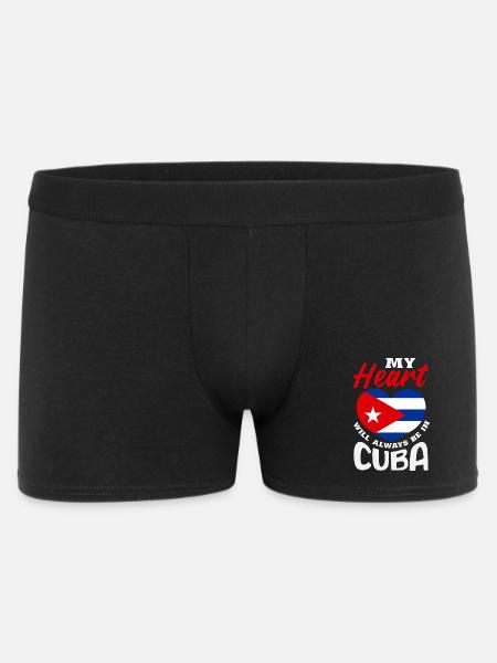Cuba Pride & Home - Cuba Flag Design - Men's Boxer Shorts - black