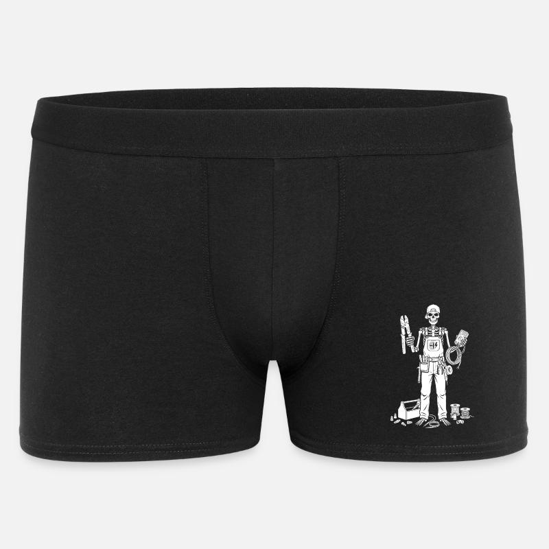 Skeleton Electrician with Toolkit - Men's Boxer Shorts - black