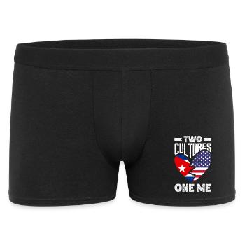 Kuba Stolz & Heimat - Cuba Flagge Design - Männer Boxer Shorts - Schwarz - Vorne