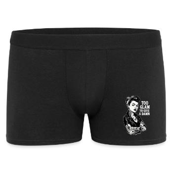 Pin-Up Rockabella : Fille tatouée hors-la-loi & veste en cuir - Boxer Homme - noir - Devant
