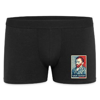 Van Gogh Pop Portrait Dual Tone - Men's Boxer Shorts - black - Front