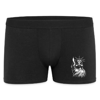Statue of Liberty with Gas Mask design - Men's Boxer Shorts - black - Front