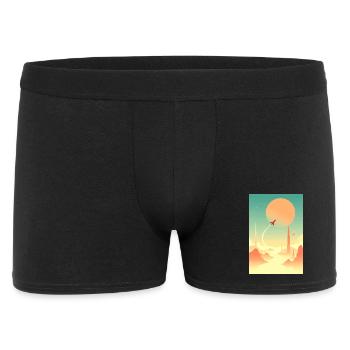 First Journeys Beyond Distant Horizons - Men's Boxer Shorts - black - Front