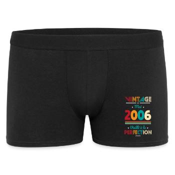 Anniversaire 20 ans - Vintage - Mai 2006 - Boxer Homme - noir - Devant