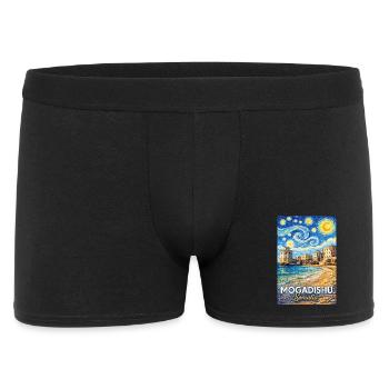 Nuit étoilée de Mogadiscio en Somalie - Boxer Homme - noir - Devant