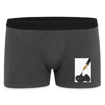 Laisse couler Affiche Stylo-plume Encre Art minimaliste - Boxer Homme - charbon - Devant