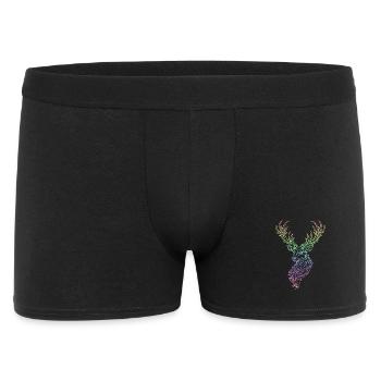 Deer Rainbow - Men's Boxer Shorts - black - Front