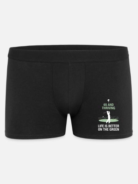 65th Birthday Golf Men - Men's Boxer Shorts - black