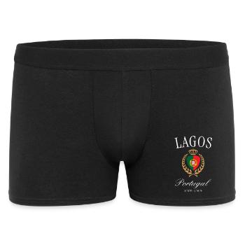 Couronne des armoiries de Lagos Portugal – Souvenir de voyage - Boxer Homme - noir - Devant