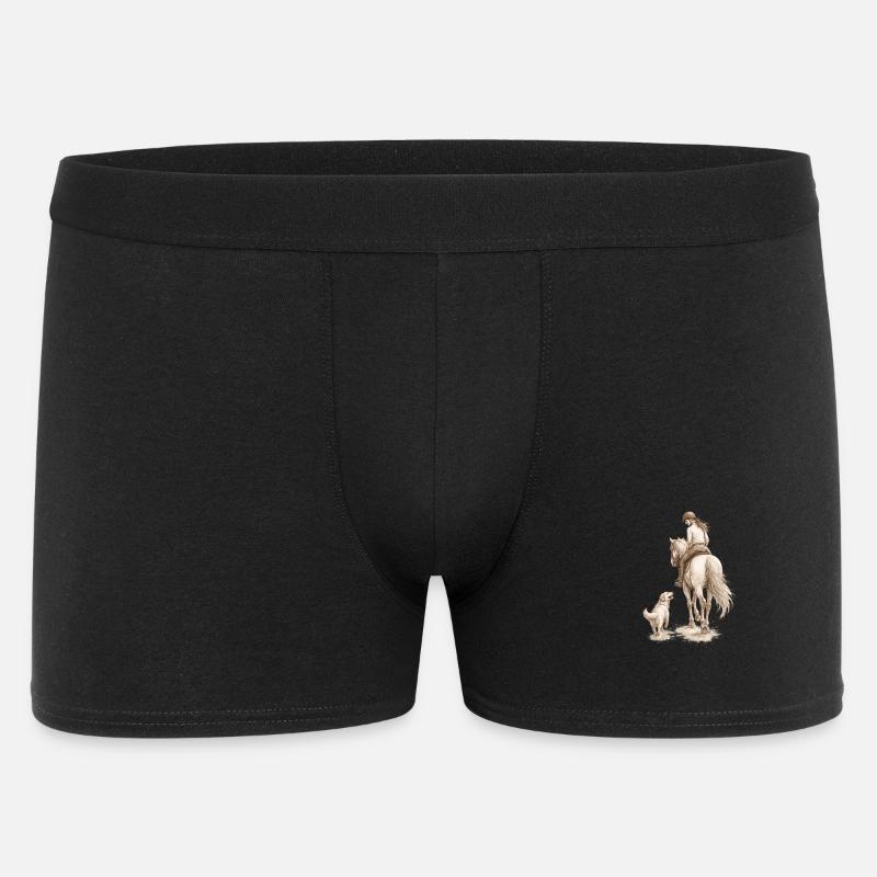 Côte à côte - Boxer Homme - noir