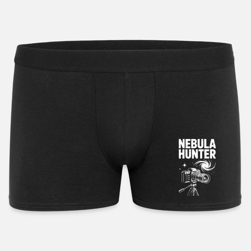 Nebula Hunter Telescope Art - Men's Boxer Shorts - black