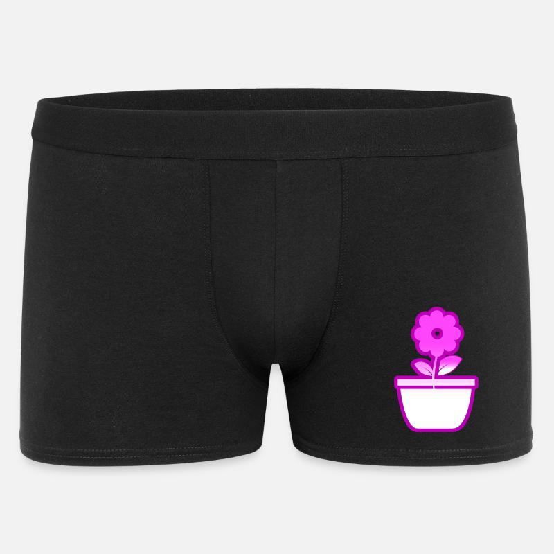 Fleur - Boxer Homme - noir
