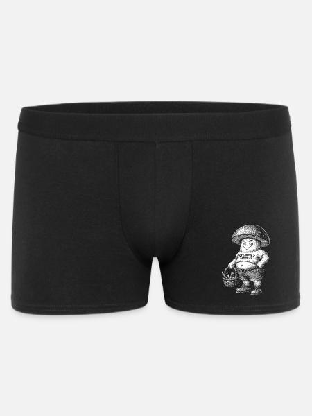 Steinpilze - Männer Boxer Shorts - Schwarz