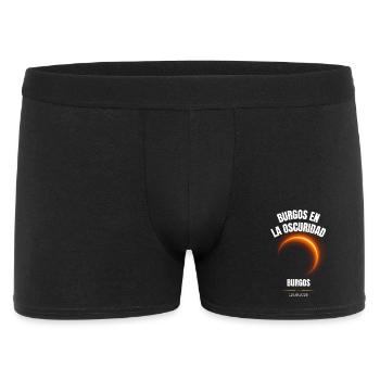 Burgos en la Oscuridad Totale Sonnenfinsternis 202 - Männer Boxer Shorts - Schwarz - Vorne