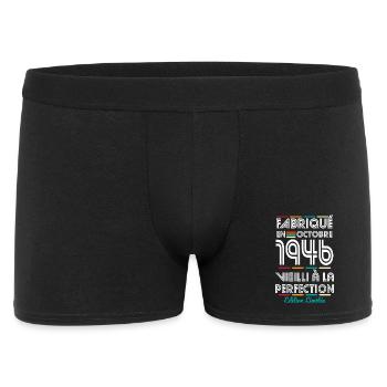 80th Anniversary - Made in October 1946 - Men's Boxer Shorts - black - Front